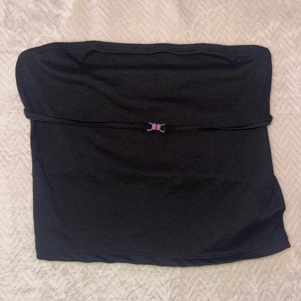 SHEIN Black Tube Top Backless